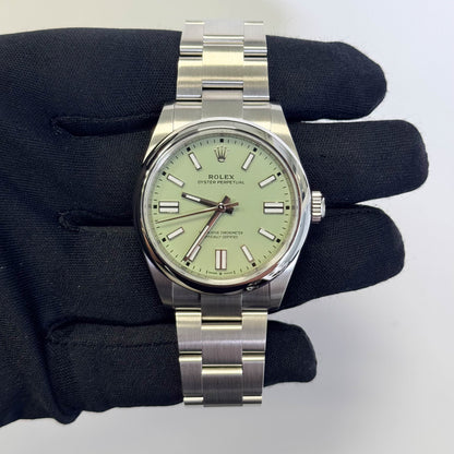 Rolex Oyster Perpetual 41mm Pistachio Dial Watch Ref# 134300