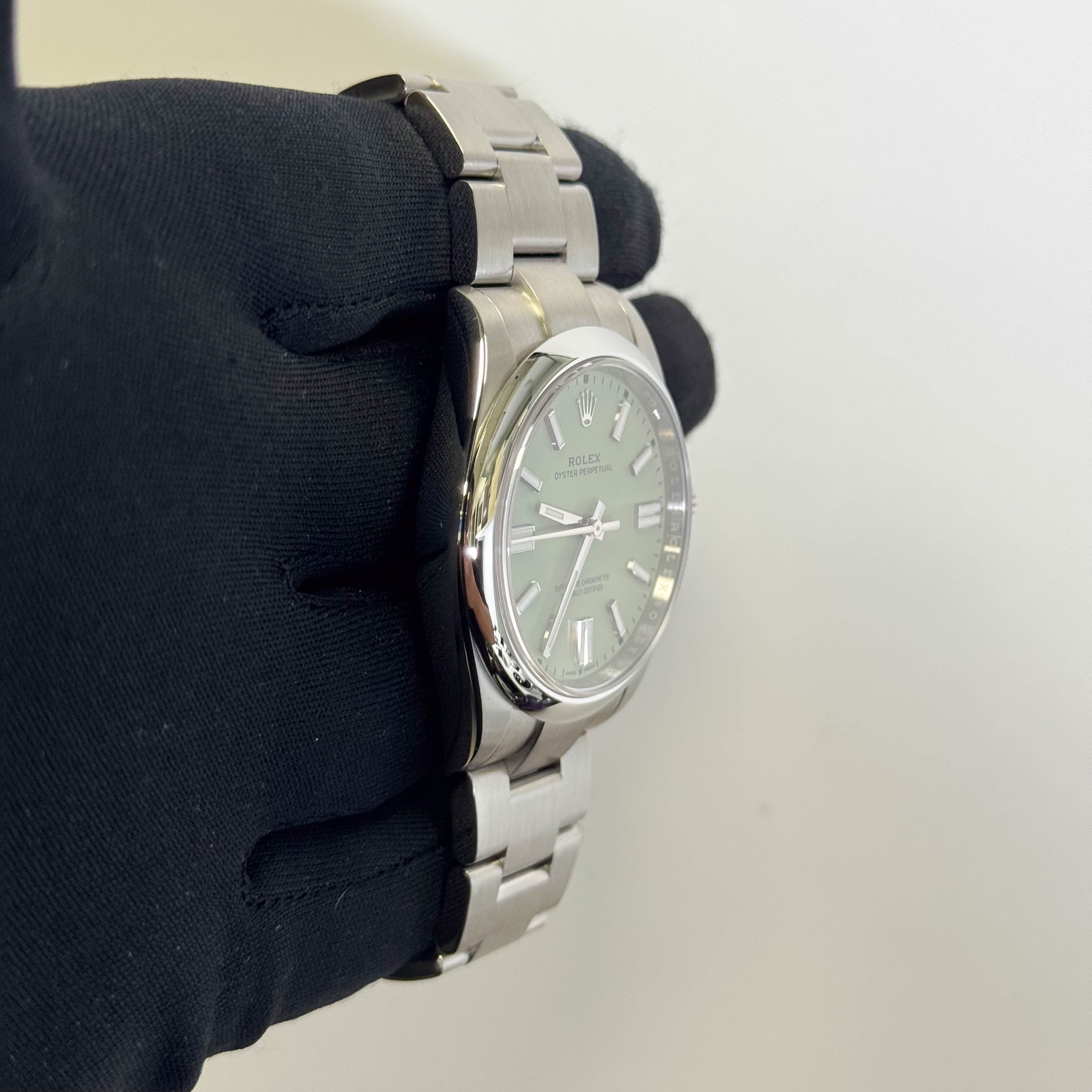 Rolex Oyster Perpetual 41mm Pistachio Dial Watch Ref# 134300