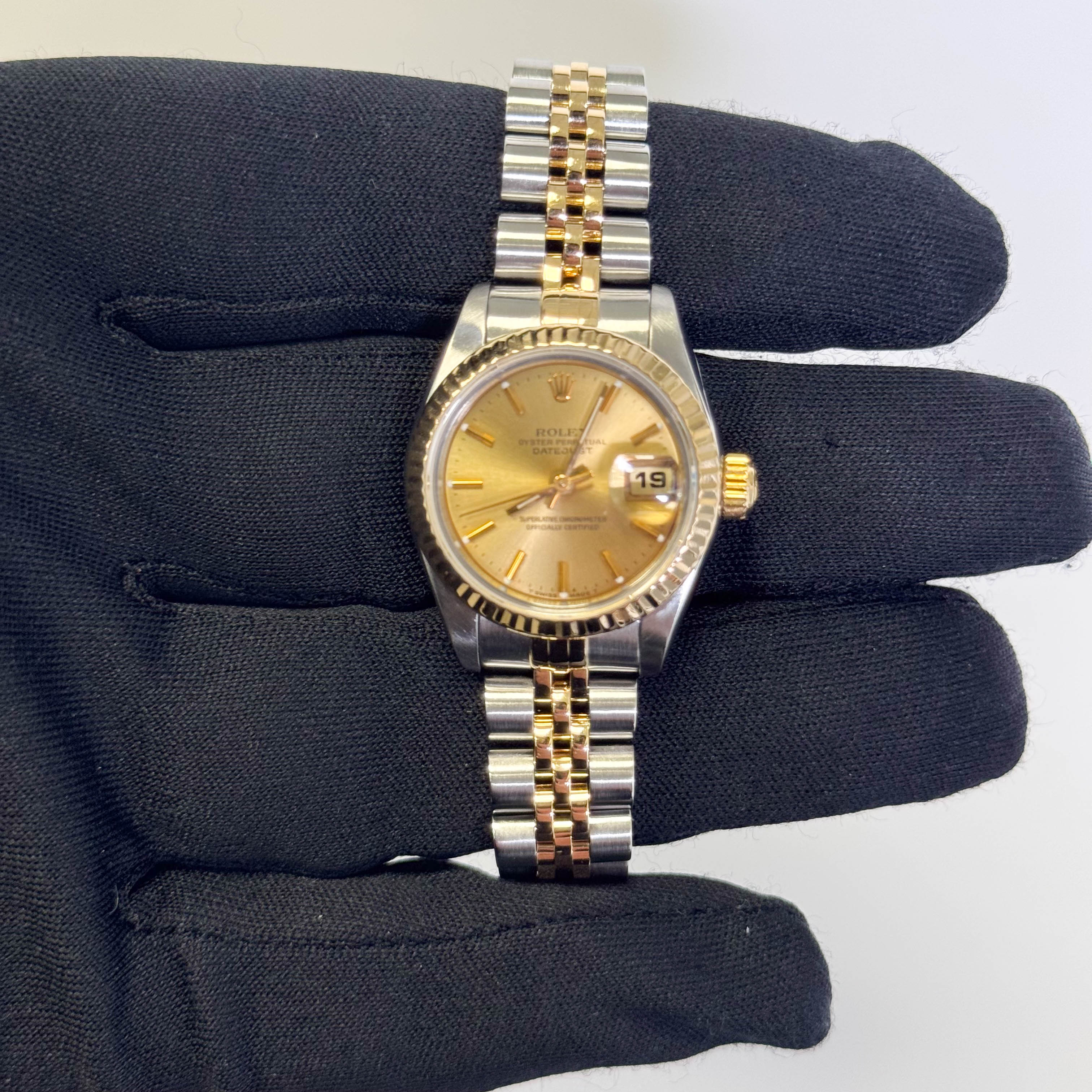 Rolex Datejust 26mm Champagne Dial Watch Ref# 69173 - Happy Jewelers Fine Jewelry Lifetime Warranty