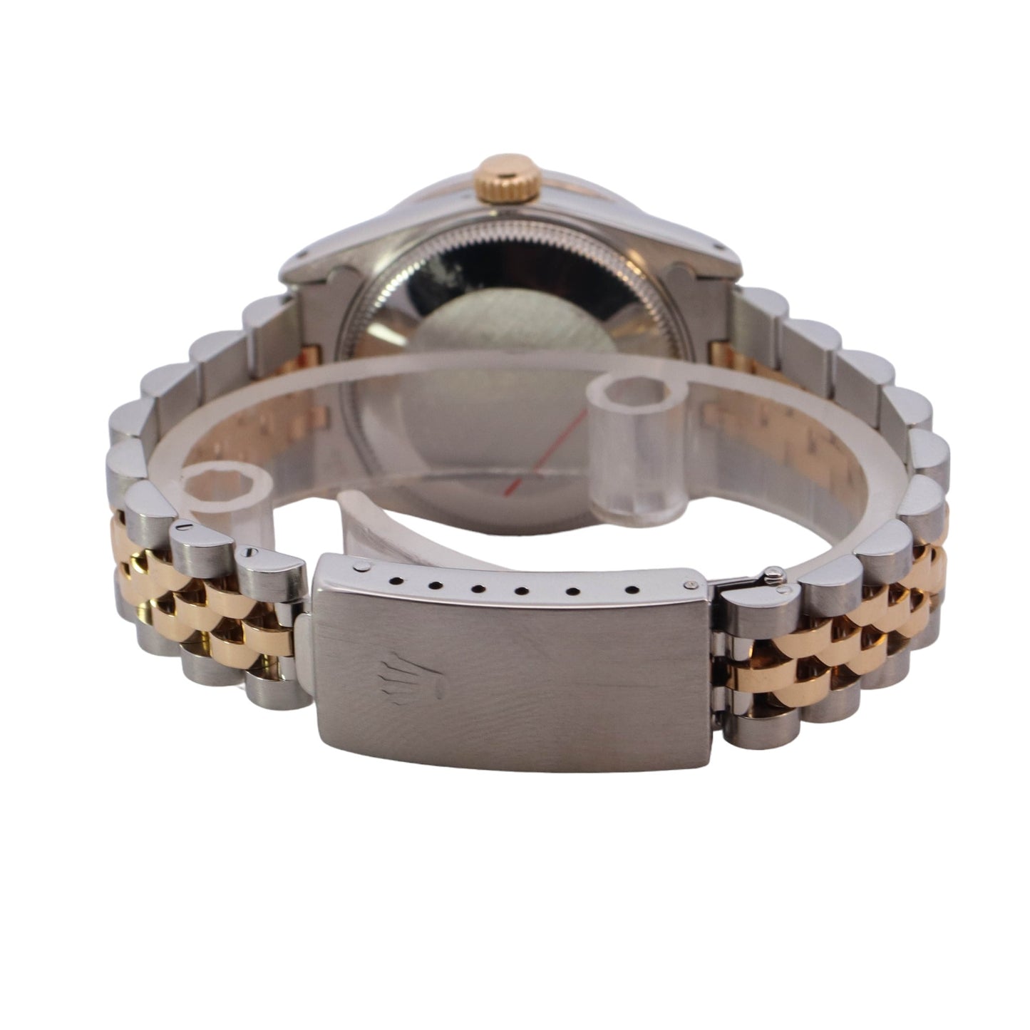 Rolex Datejust Two-Tone Yellow Gold & Stainless Steel 31mm White MOP Diamond Dial Watch  Ref#  68273 - Happy Jewelers Fine Jewelry Lifetime Warranty