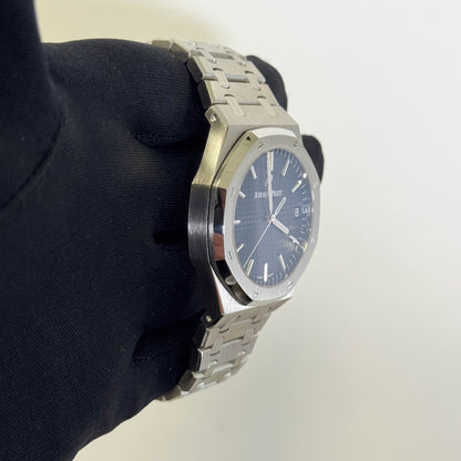 Audemars Piguet Royal Oak 41mm Blue Dial Watch Ref# 15500ST.OO.1220ST.01 - Happy Jewelers Fine Jewelry Lifetime Warranty