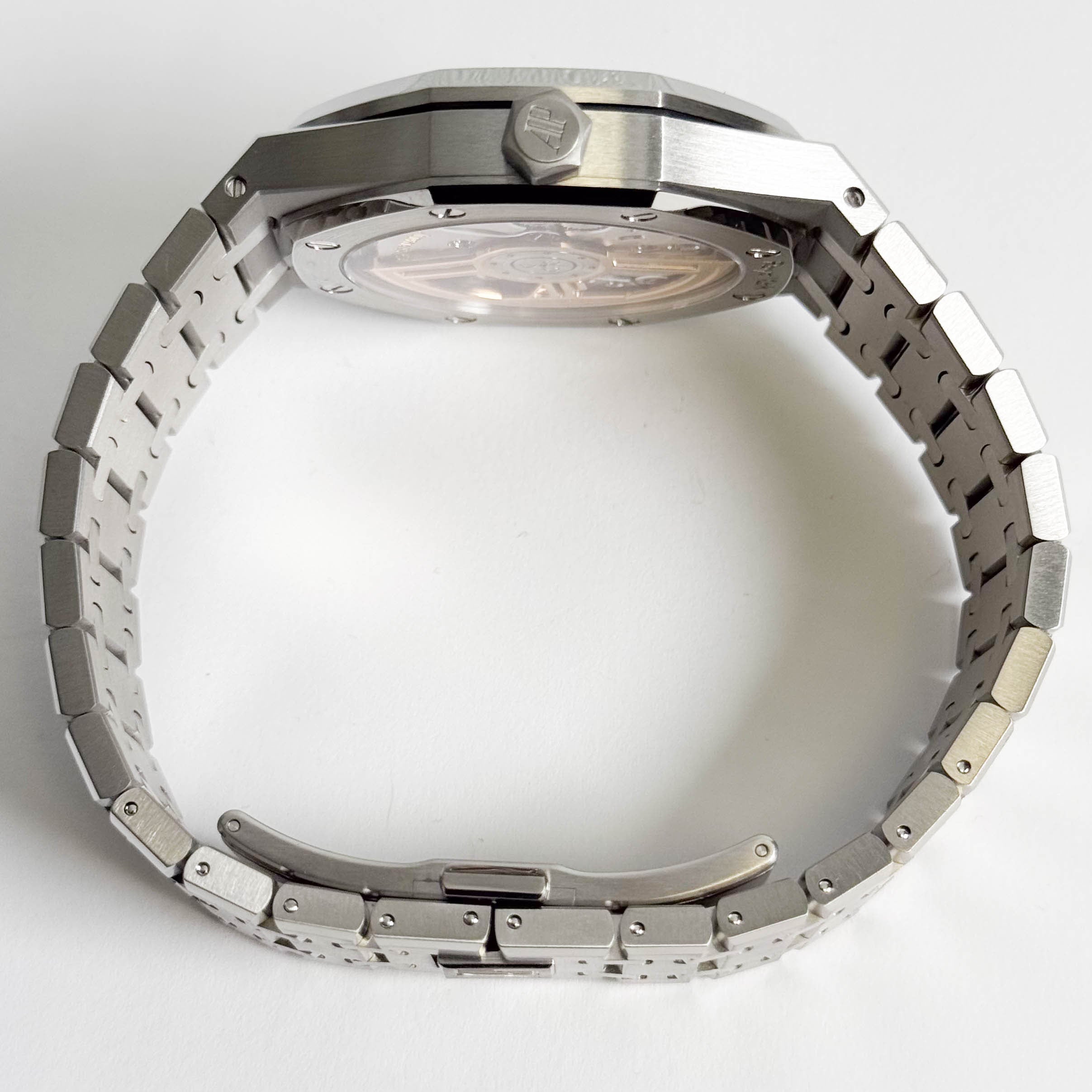 Audemars Piguet Royal Oak 41mm Blue Dial Watch Ref# 15500ST.OO.1220ST.01 - Happy Jewelers Fine Jewelry Lifetime Warranty