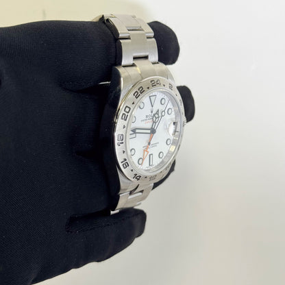 Rolex Explorer II 42mm White Dial Watch Ref# 216570 - Happy Jewelers Fine Jewelry Lifetime Warranty