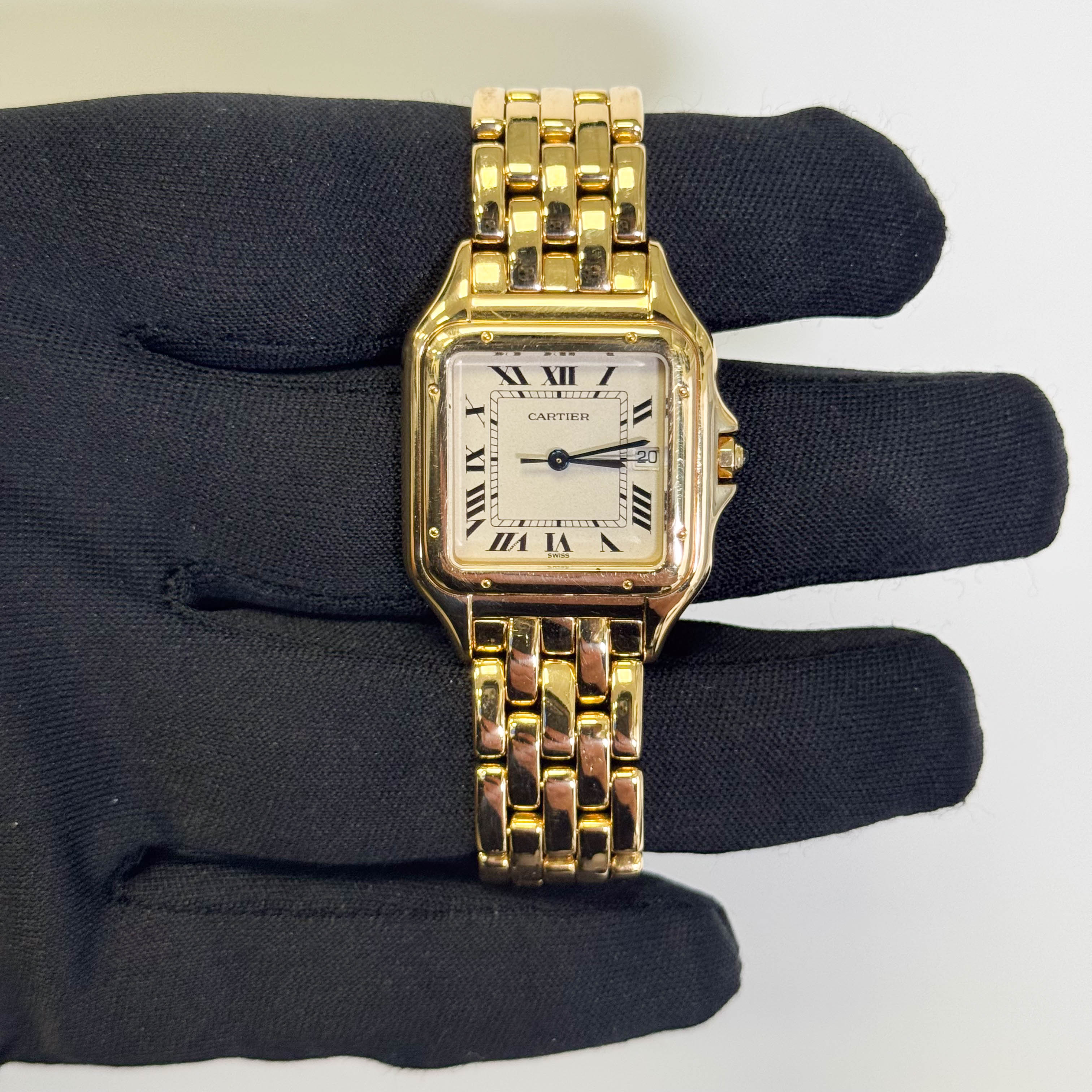 Cartier Panthere 31mm White Dial Watch Ref# 83783647 - Happy Jewelers Fine Jewelry Lifetime Warranty