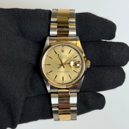 Rolex Datejust 36mm Champagne Dial Watch Ref# 16203 - Happy Jewelers Fine Jewelry Lifetime Warranty