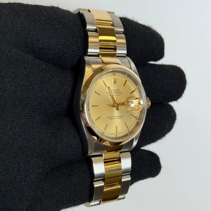 Rolex Datejust 36mm Champagne Dial Watch Ref# 16203 - Happy Jewelers Fine Jewelry Lifetime Warranty