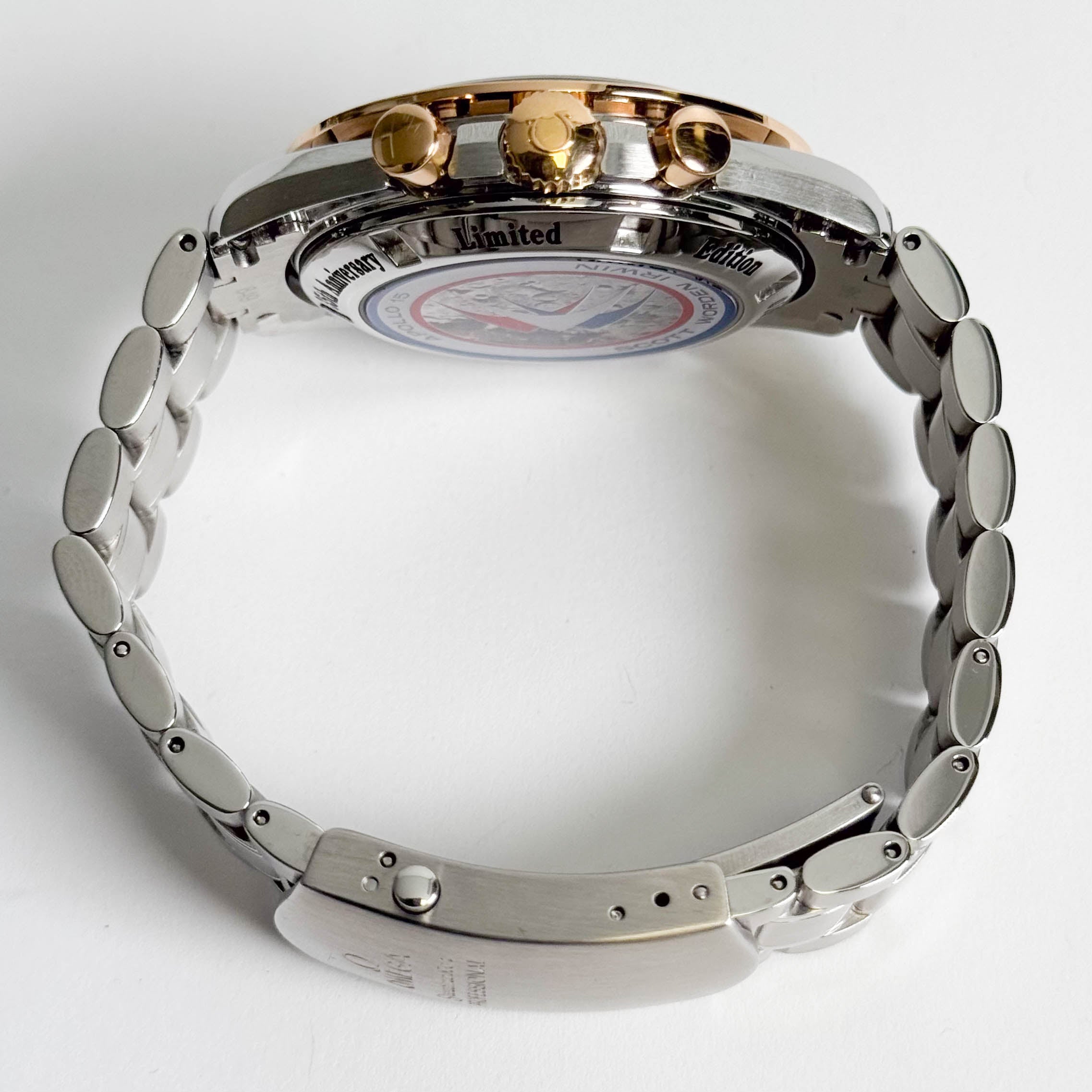 Omega Speedmaster Apollo 15 35th Anniversary 42mm Black Dial Watch Ref# 3366.51