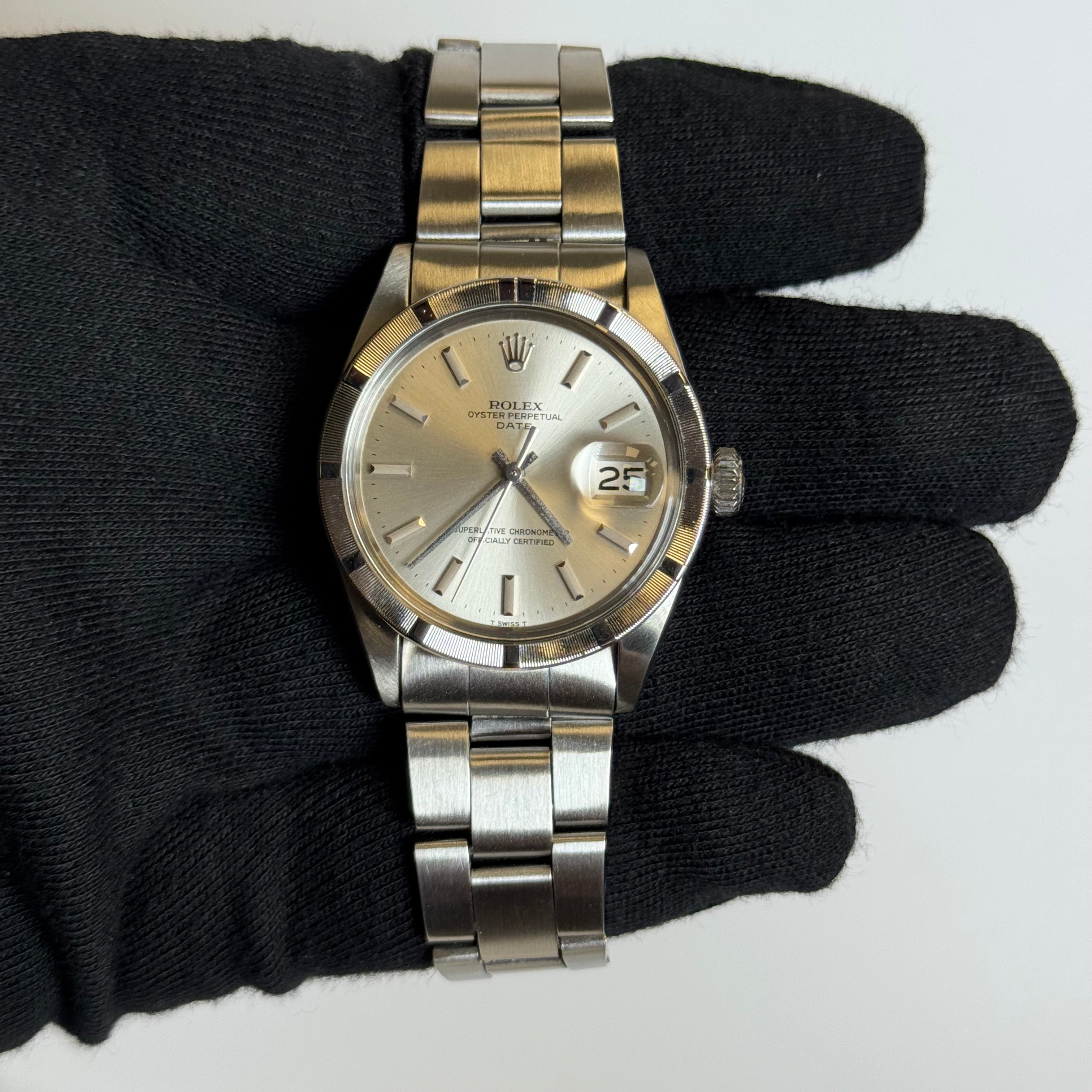 Rolex Oyster Perpetual 34mm Silver Dial Watch Ref# 1501 - Happy Jewelers Fine Jewelry Lifetime Warranty