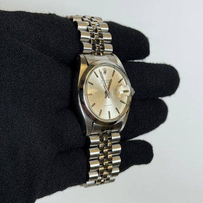 Rolex Oysterdate 34mm Silver Dial Watch Ref# 2618 - Happy Jewelers Fine Jewelry Lifetime Warranty