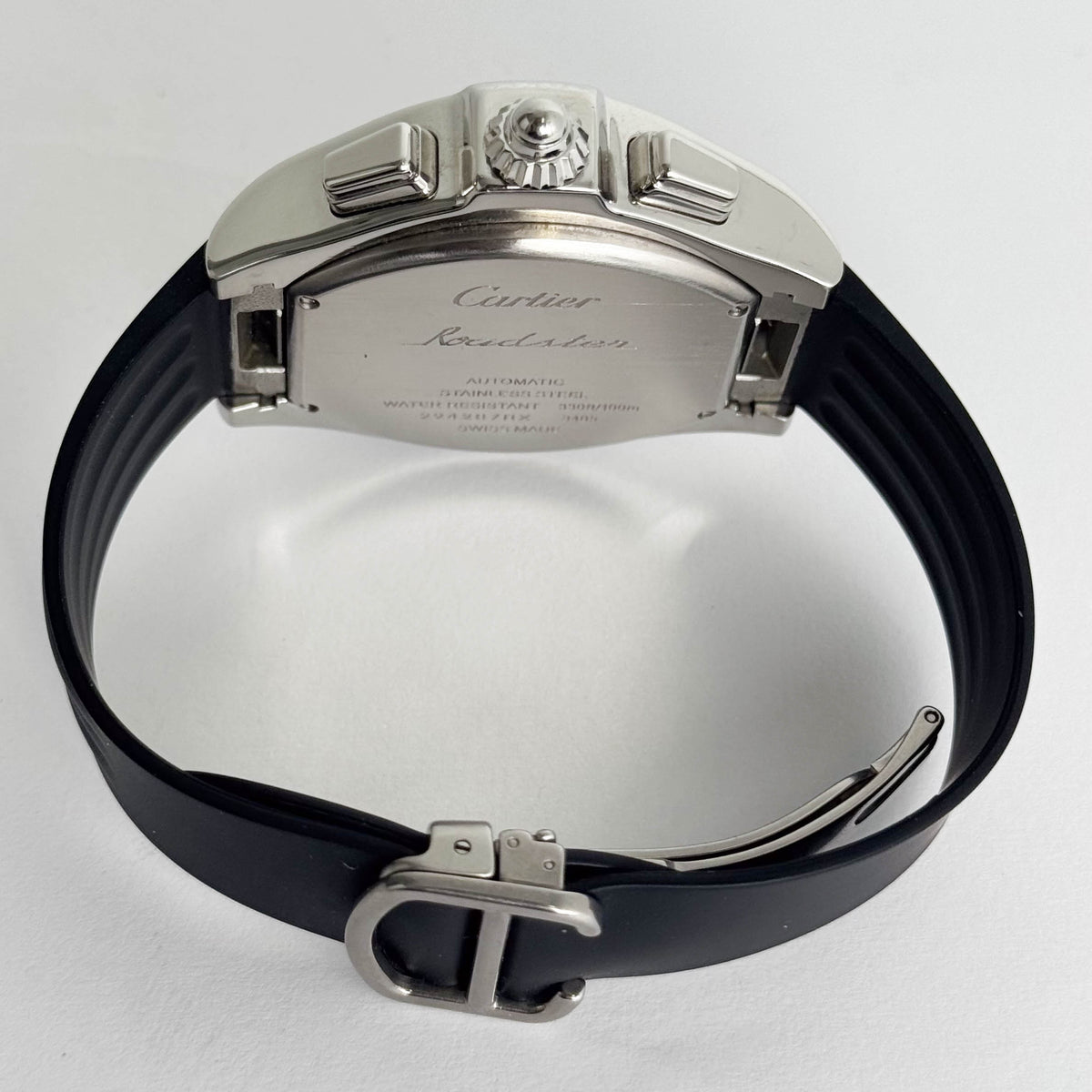 Cartier Roadster 42mm White & Black Dial Watch Ref# W6206020