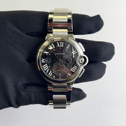 Cartier Ballon Bleu 44mm Black Dial Watch Ref# W6920077