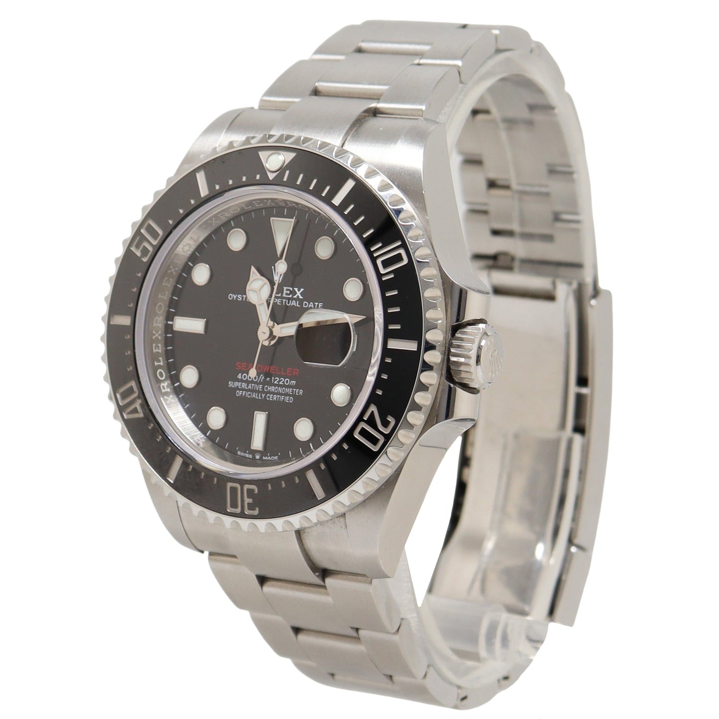 Rolex Sea Dweller 43mm Stainless Steel Black Dot Dial Watch Reference# 126600 - Happy Jewelers Fine Jewelry Lifetime Warranty