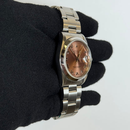 Rolex Datejust 36mm Salmon Dial Watch Ref# 16200 - Happy Jewelers Fine Jewelry Lifetime Warranty