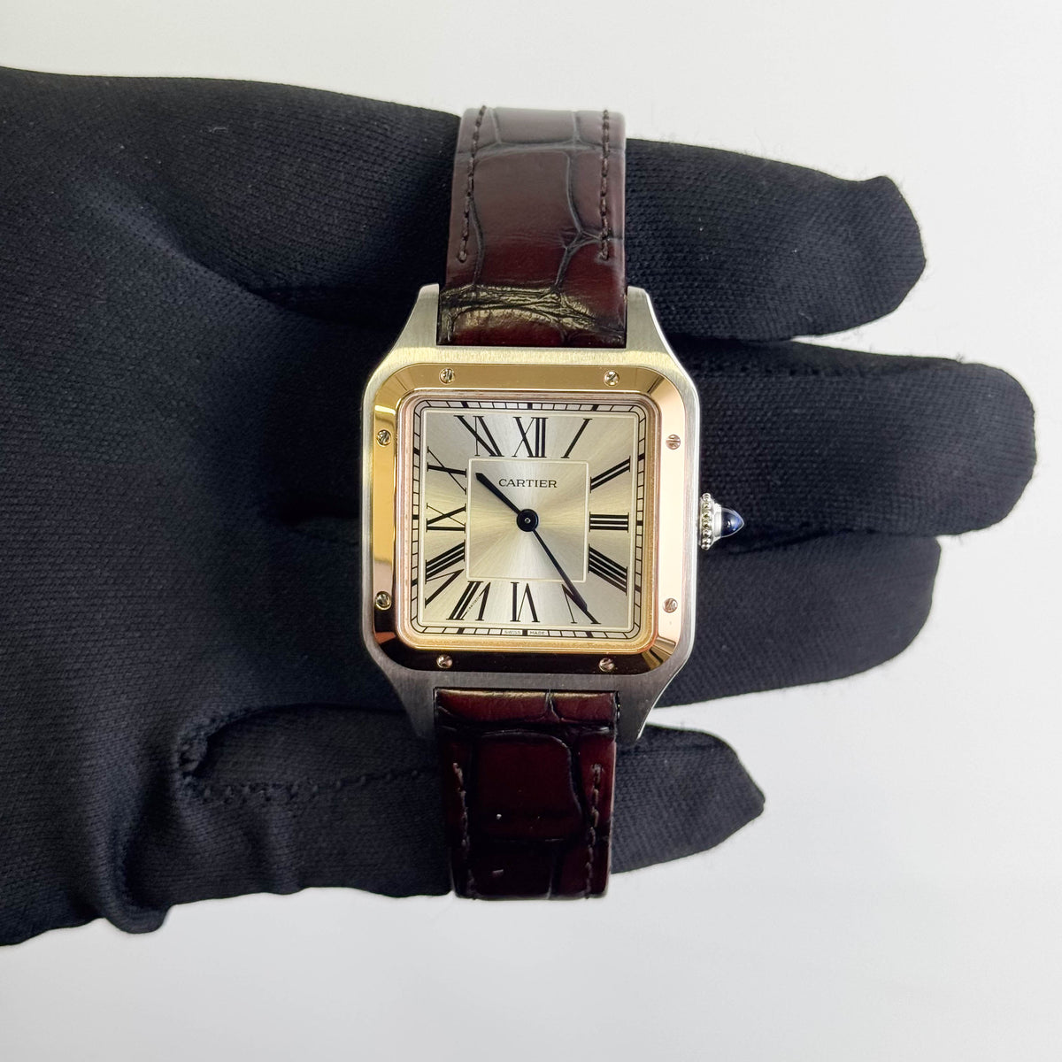 Cartier Santos 31mm White Dial Watch Ref# W2SA0037