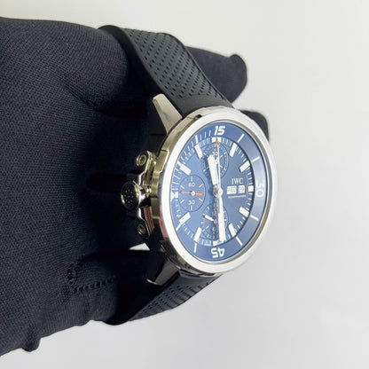 IWC Aquatimer Chronograph Edition “Expedition Jacques-Yves Cousteau” 42mm Blue Chronograph Dial Watch Ref# IW376805
