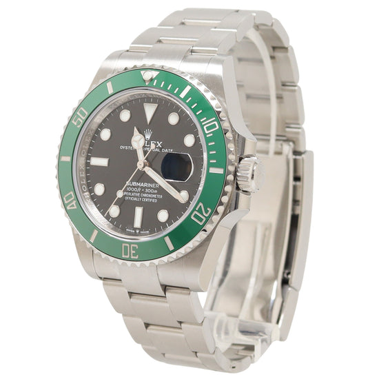 Rolex Submariner 41mm  "Starbucks" Stainless Steel 41 Black Dot Dial Watch Reference#: 126610LV - Happy Jewelers Fine Jewelry Lifetime Warranty