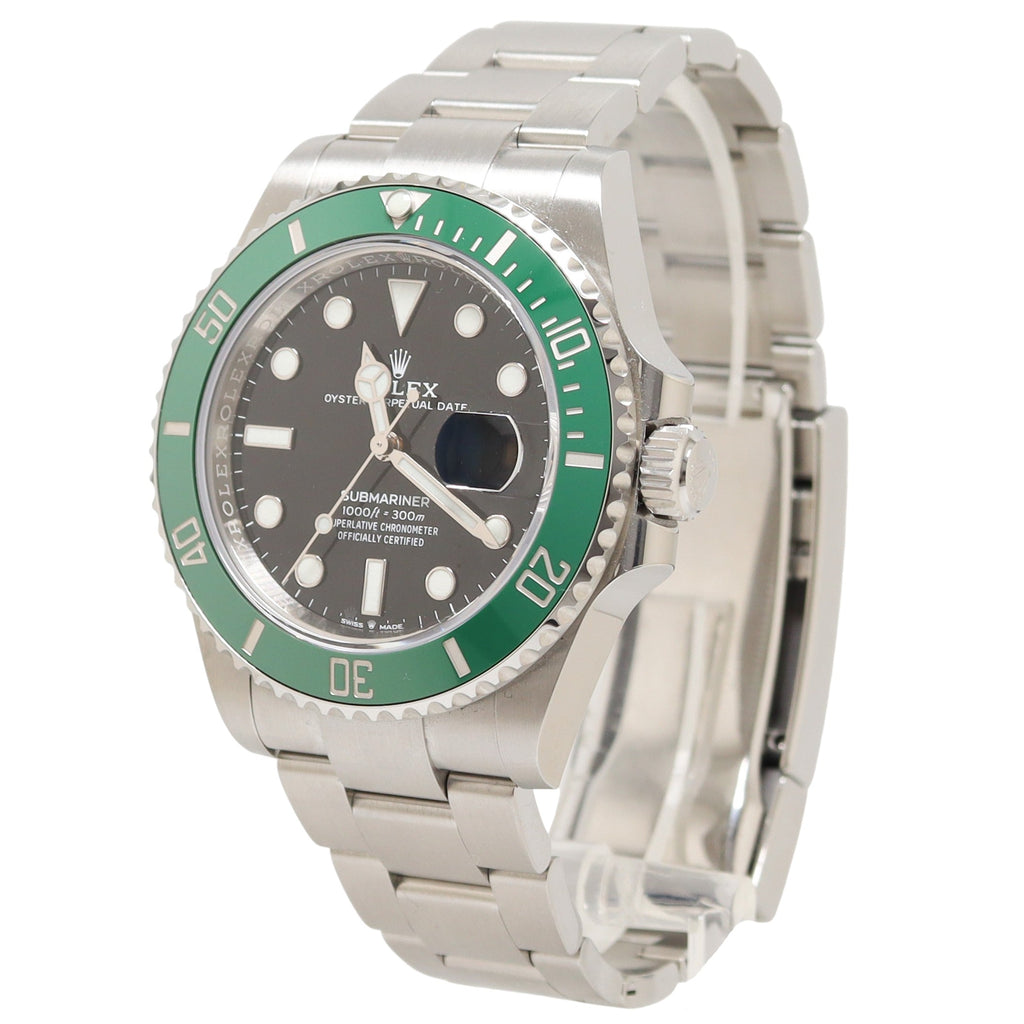 ROLEX SUBMARINER 41 BLACK DIAL GREEN BEZEL STARBUCKS WATCH '22 126610LV  FULL SET - Body Logic