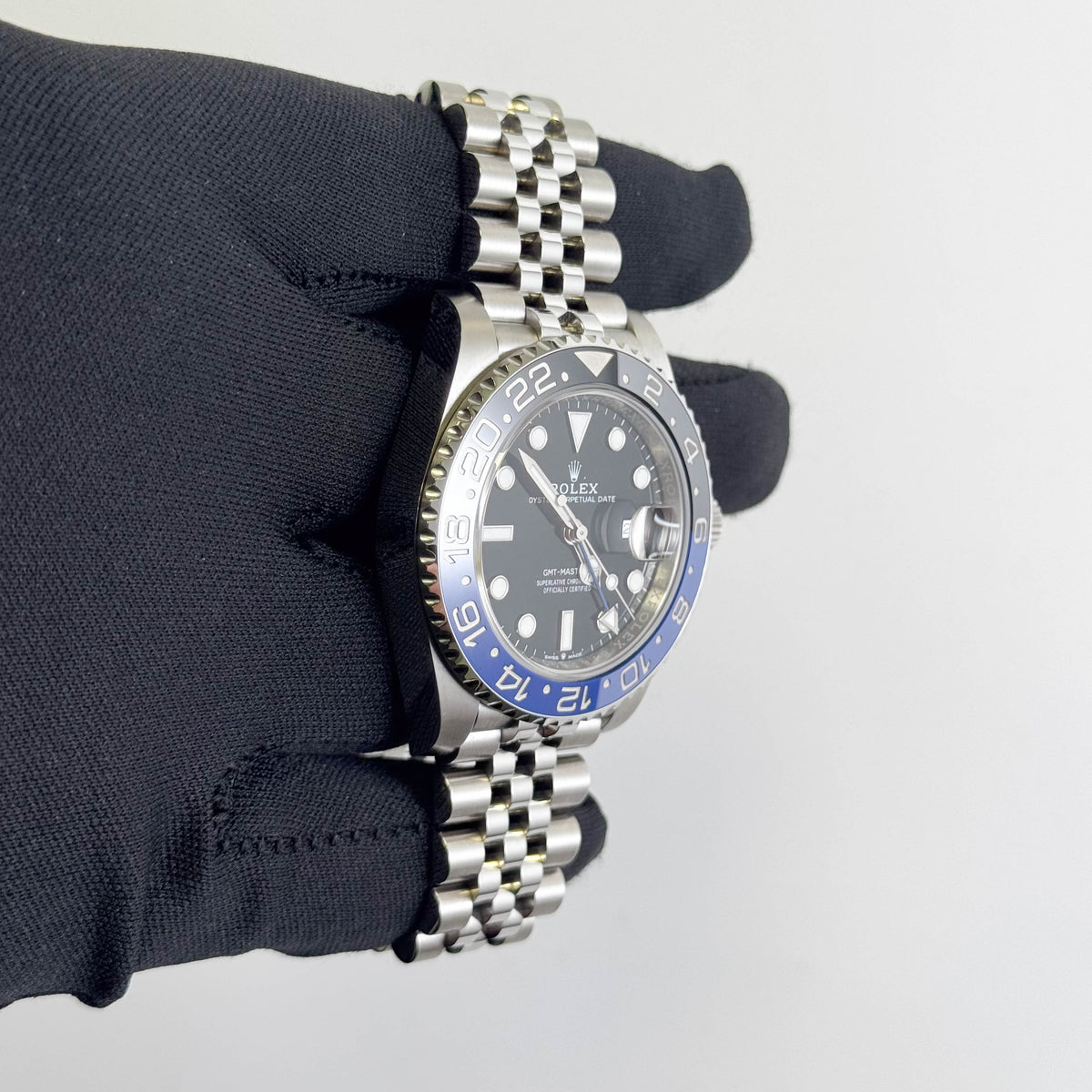 Rolex GMT-Master II "Batgirl" 40mm Black Dial Watch Ref# 126710BLNR