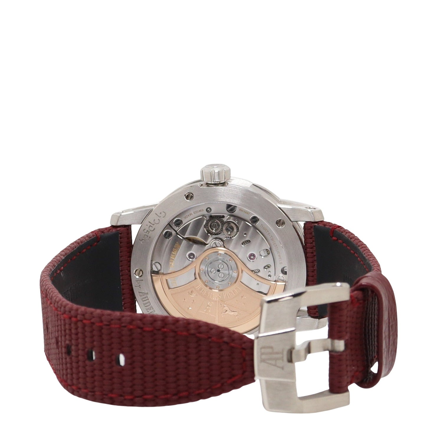 Audemars Piget Code 11.59 41mm White Gold Smoke Burgundy Dial Watch Reference# 15210BC.OO.A500KB.01 - Happy Jewelers Fine Jewelry Lifetime Warranty