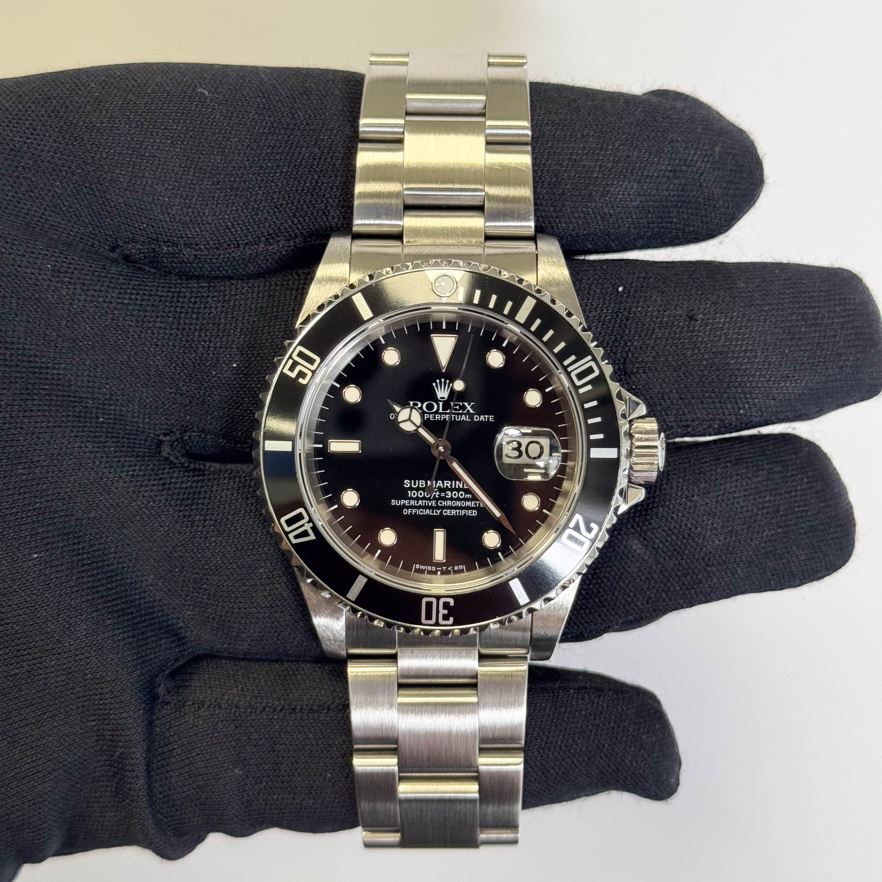 Rolex Submariner 40mm Black Dial Watch Ref# 16610 - Happy Jewelers Fine Jewelry Lifetime Warranty
