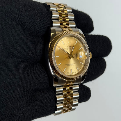 Rolex Datejust 36mm Champagne Dial Watch Ref# 116233 - Happy Jewelers Fine Jewelry Lifetime Warranty