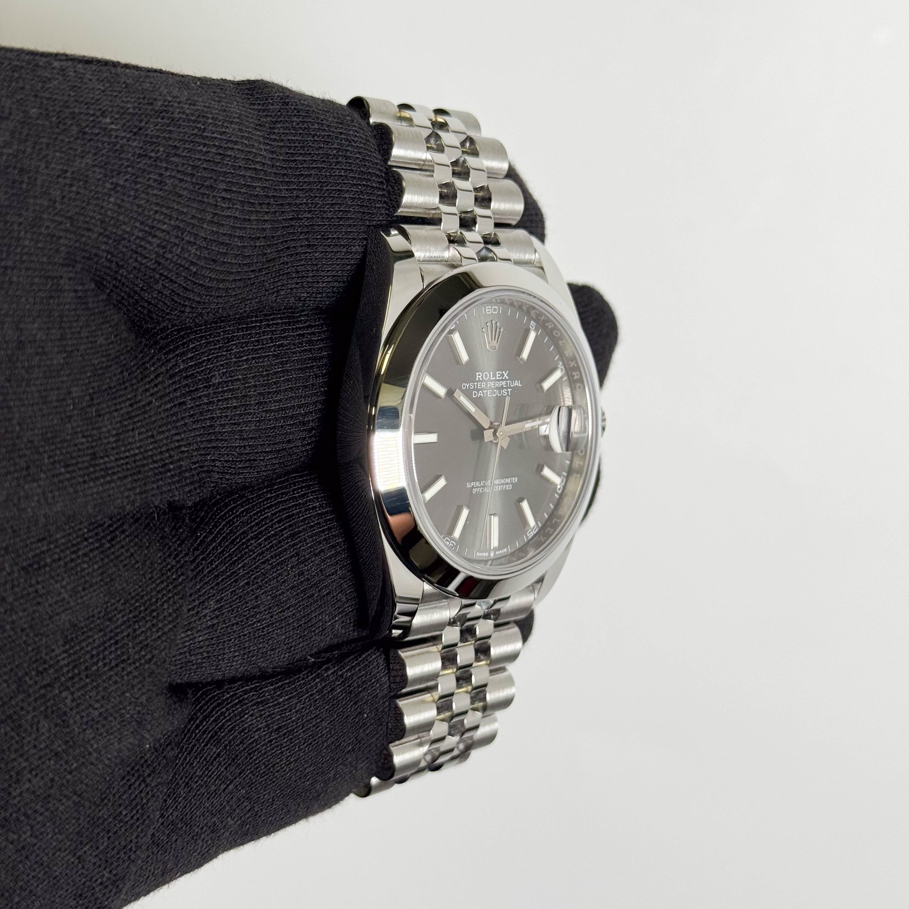 Rolex Datejust 41mm Rhodium Dial Watch Ref# 126300