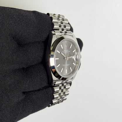 Rolex Datejust 41mm Rhodium Dial Watch Ref# 126300