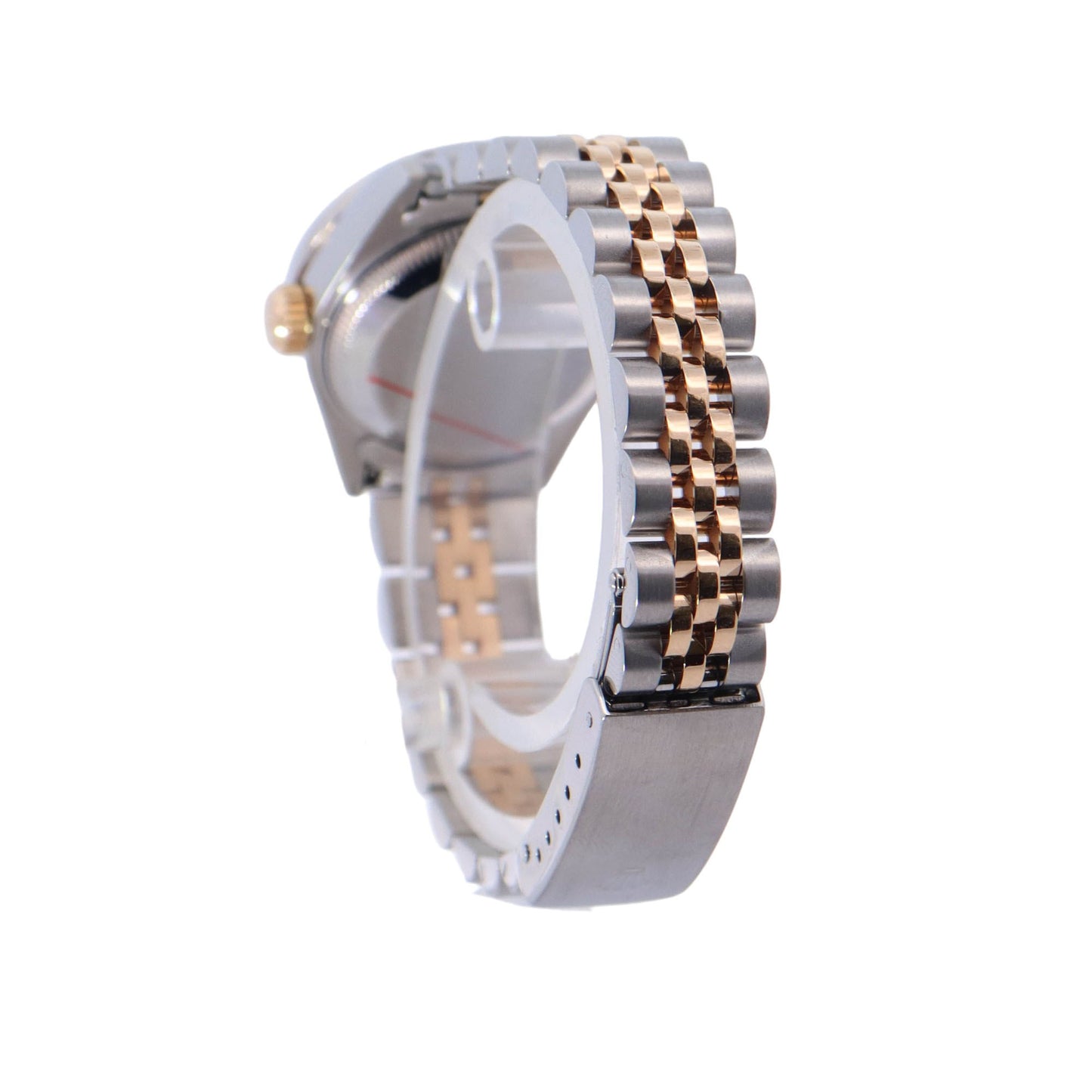 Rolex Datejust Two Tone Yellow Gold & Steel 26mm Custom Champagne Diamond Dial Watch Reference #: 69173 - Happy Jewelers Fine Jewelry Lifetime Warranty
