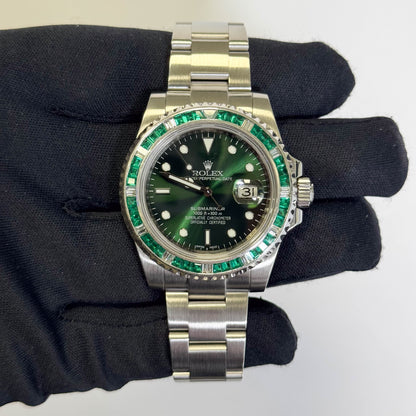 Rolex Submariner 40mm Green Dial Watch Ref# 116610LV - Happy Jewelers Fine Jewelry Lifetime Warranty