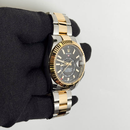 Rolex Sky-Dweller 42mm Black Dial Watch Ref# 326933