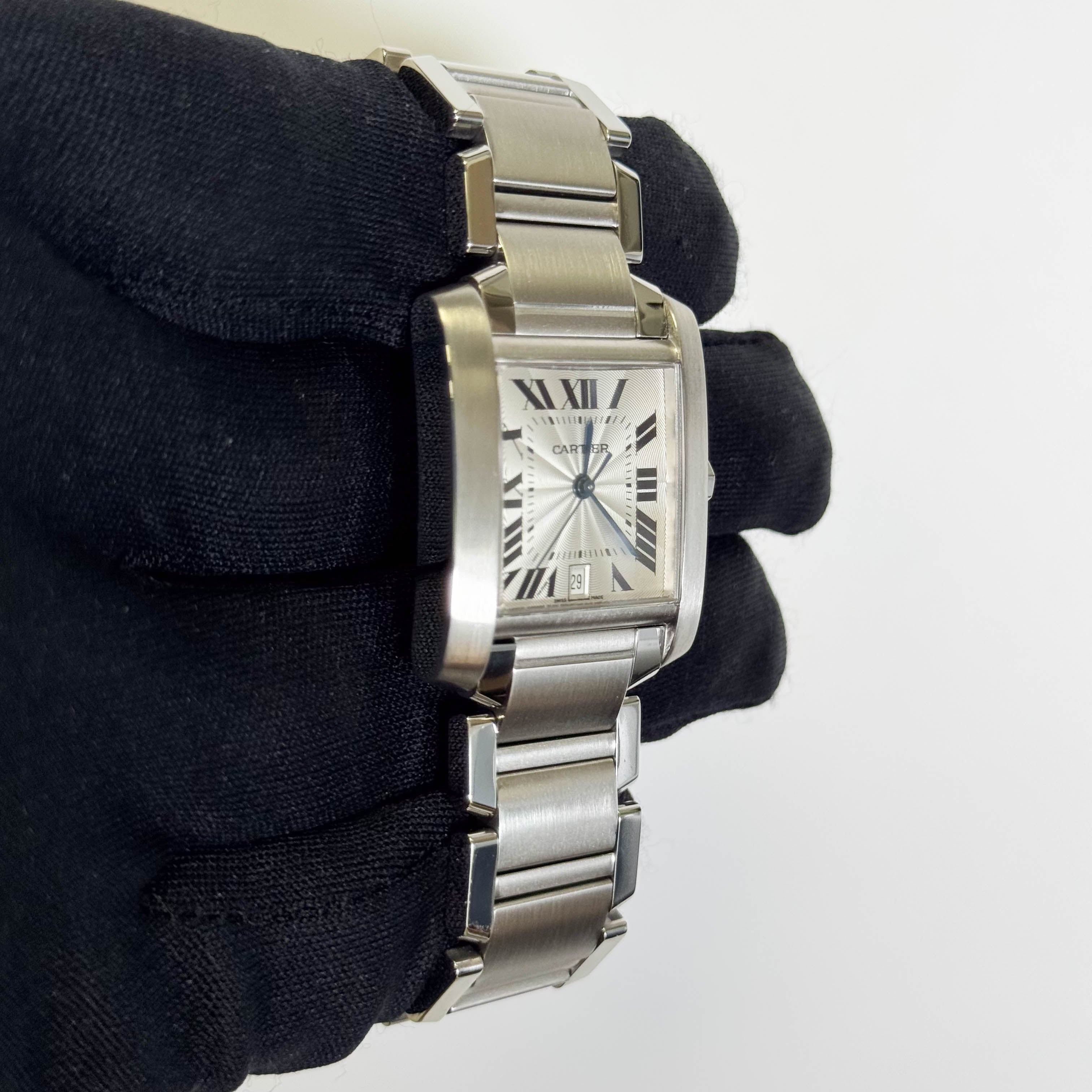 Cartier Tank 28mm White Dial Watch Ref# W51002Q3
