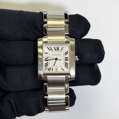 Cartier Tank 28mm White Dial Watch Ref# W51002Q3