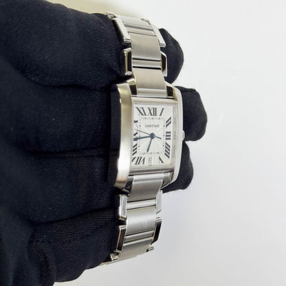 Cartier Tank 28mm White Dial Watch Ref# W51002Q3