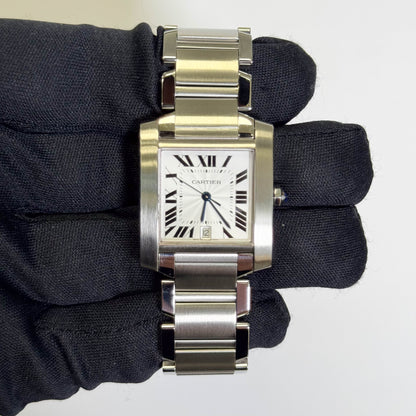 Cartier Tank 28mm White Dial Watch Ref# W51002Q3