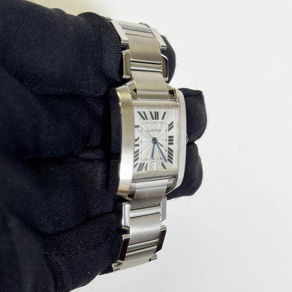 Cartier Tank 28mm White Dial Watch Ref# W51002Q3