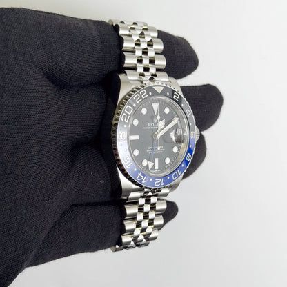 Rolex GMT-Master II "Batgirl" 40mm Black Dial Watch Ref# 126710BLNR