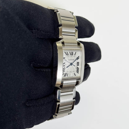 Cartier Tank 28mm White Dial Watch Ref# W51002Q3