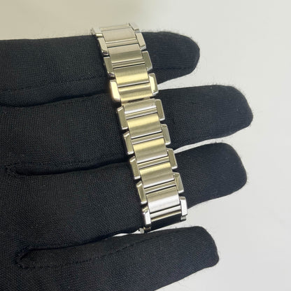Cartier Tank Stainless Steel 20mm Ivory Dial Watch Ref# W51008Q3 - Happy Jewelers Fine Jewelry Lifetime Warranty