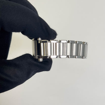 Cartier Tank Stainless Steel 20mm Ivory Dial Watch Ref# W51008Q3 - Happy Jewelers Fine Jewelry Lifetime Warranty