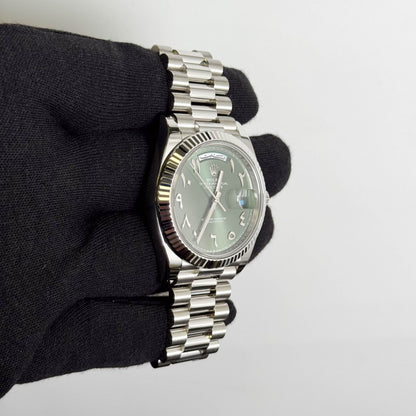 Rolex Day-Date 40mm Green Dial Watch Ref# 228236