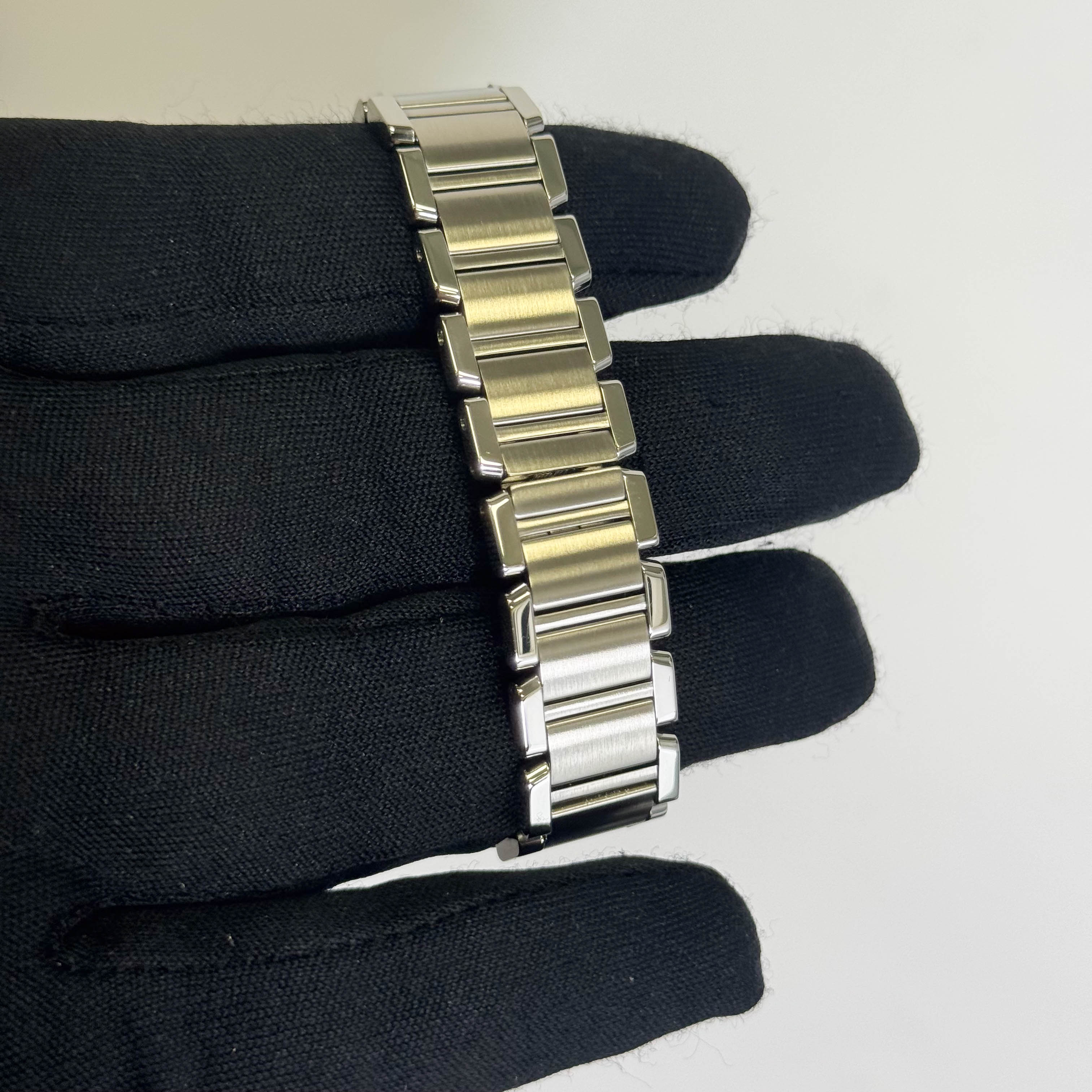 Cartier Tank Stainless Steel 20mm Ivory Dial Watch Ref# W51008Q3 - Happy Jewelers Fine Jewelry Lifetime Warranty