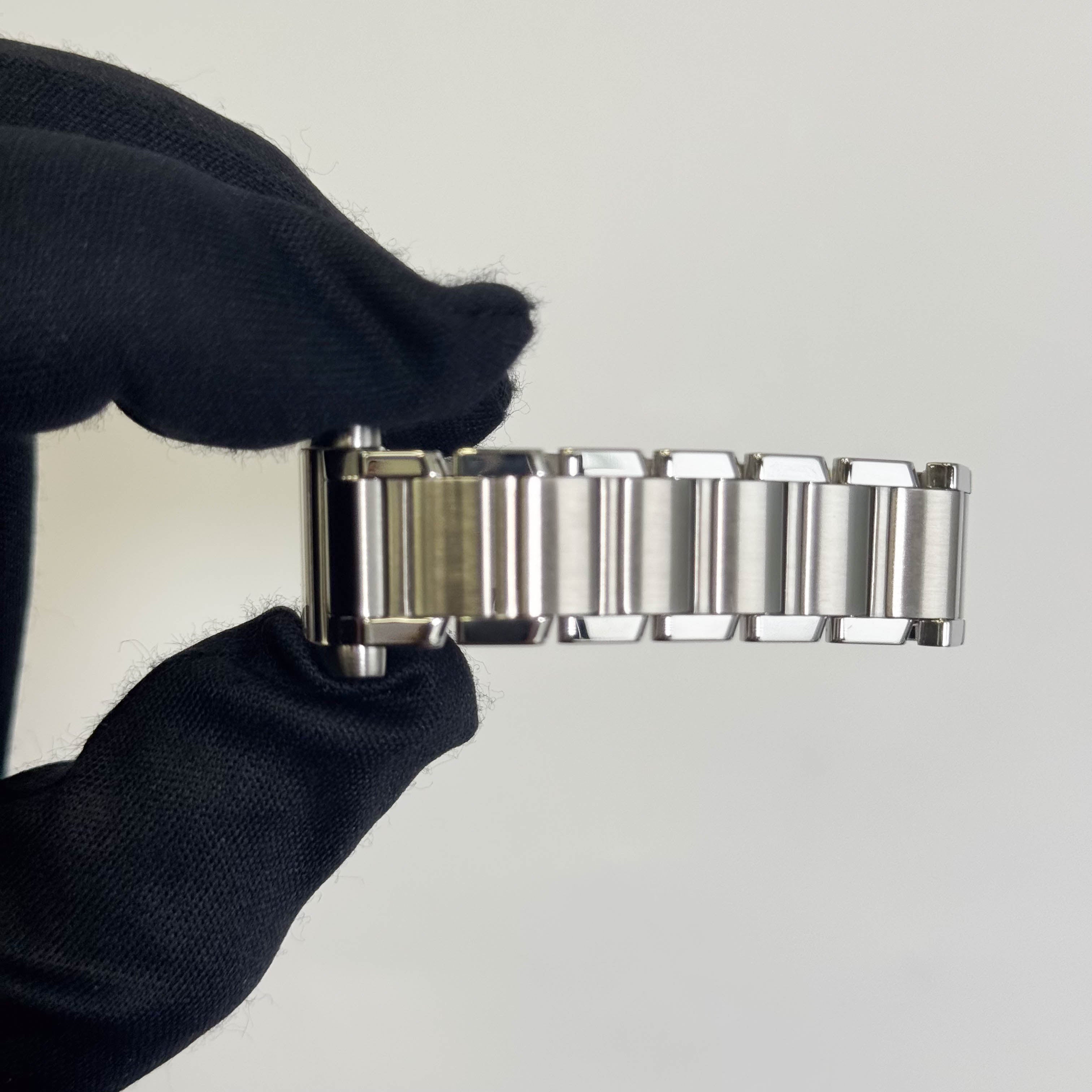 Cartier Tank Stainless Steel 20mm Ivory Dial Watch Ref# W51008Q3 - Happy Jewelers Fine Jewelry Lifetime Warranty
