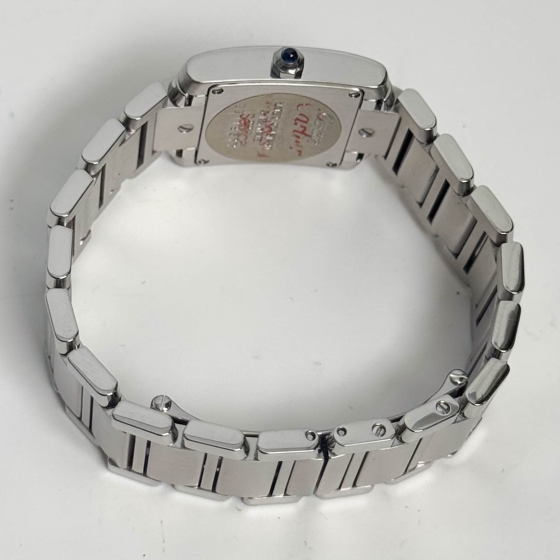 Cartier Tank Stainless Steel 20mm Ivory Dial Watch Ref# W51008Q3 - Happy Jewelers Fine Jewelry Lifetime Warranty