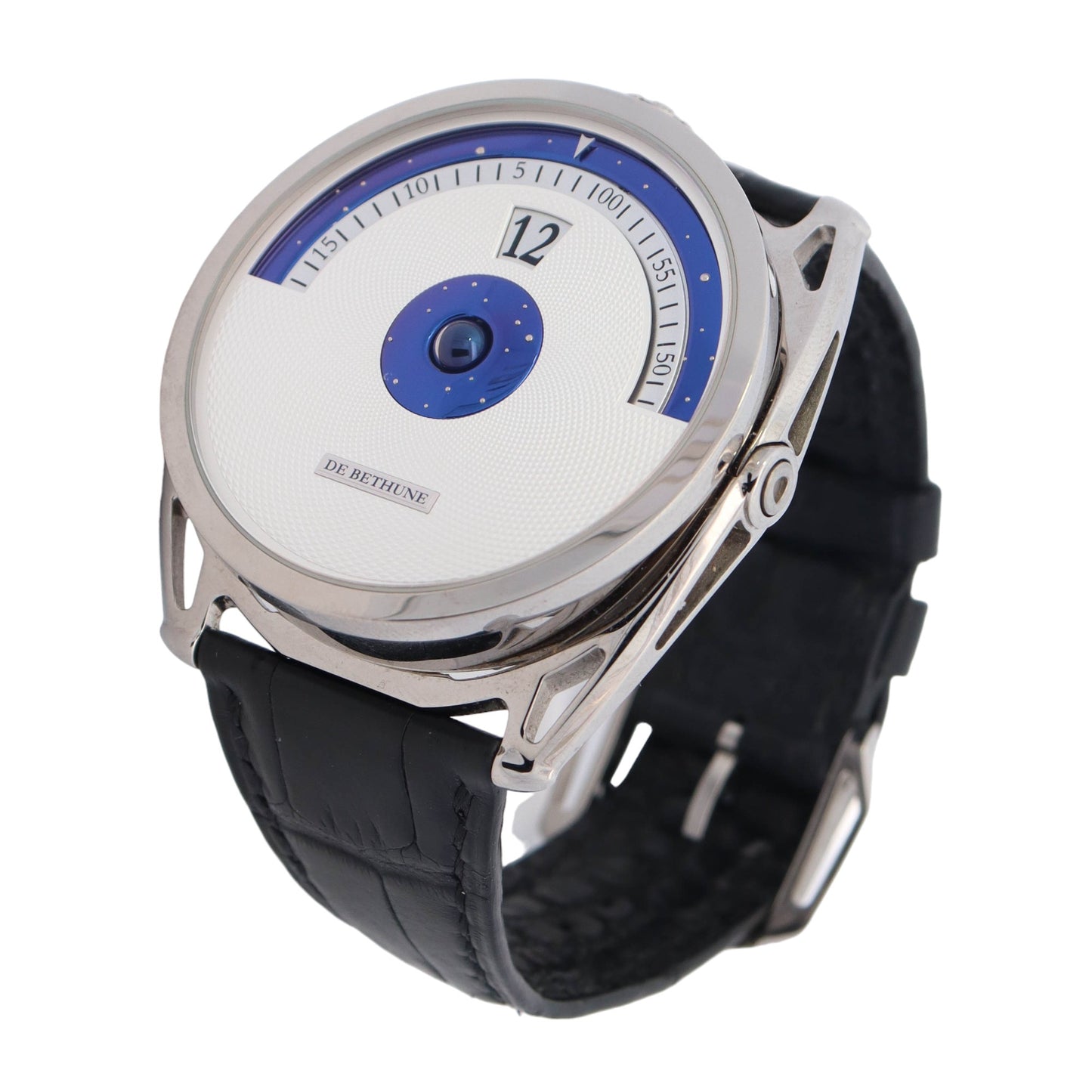 De Bethune DB28 Digitale Titanium 45mm White Arabic Dial Watch Reference #: DB28DS - Happy Jewelers Fine Jewelry Lifetime Warranty