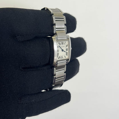 Cartier Tank Stainless Steel 20mm Ivory Dial Watch Ref# W51008Q3 - Happy Jewelers Fine Jewelry Lifetime Warranty