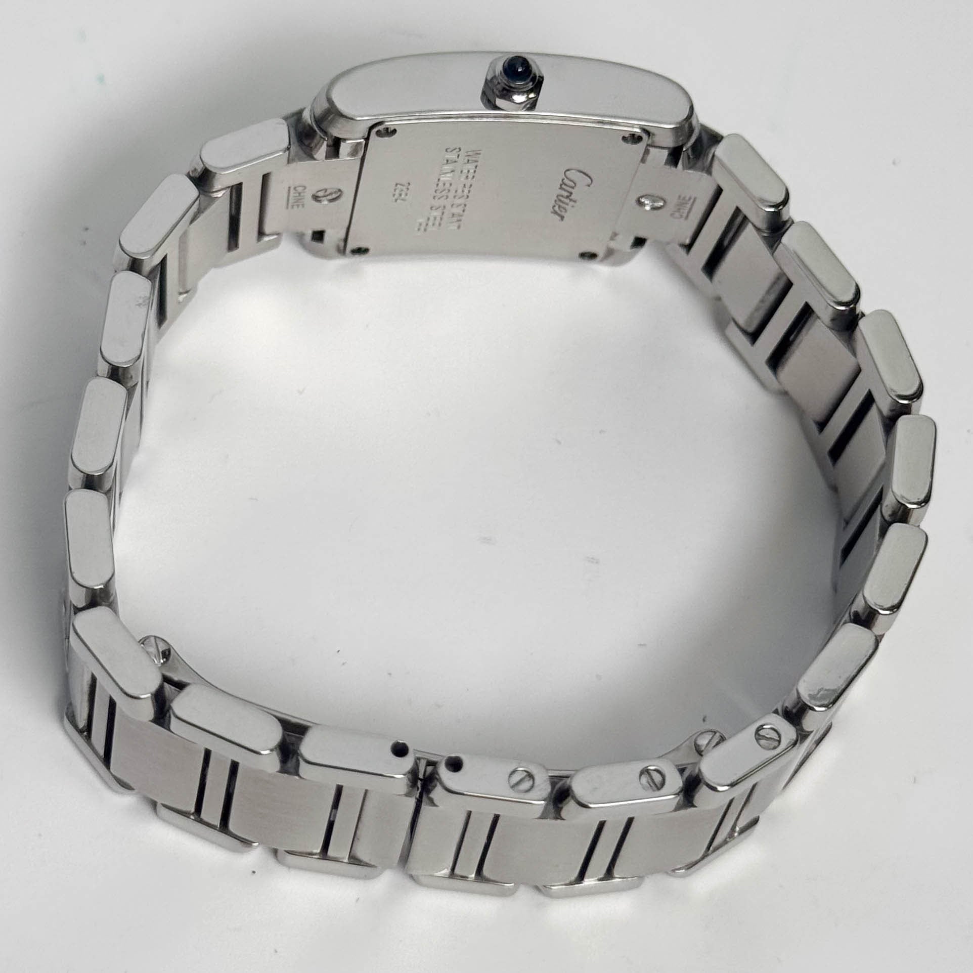 Cartier Tank Stainless Steel 20mm Ivory Dial Watch Ref# W51008Q3 - Happy Jewelers Fine Jewelry Lifetime Warranty