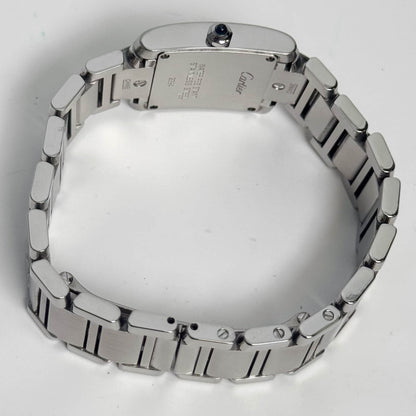 Cartier Tank Stainless Steel 20mm Ivory Dial Watch Ref# W51008Q3 - Happy Jewelers Fine Jewelry Lifetime Warranty