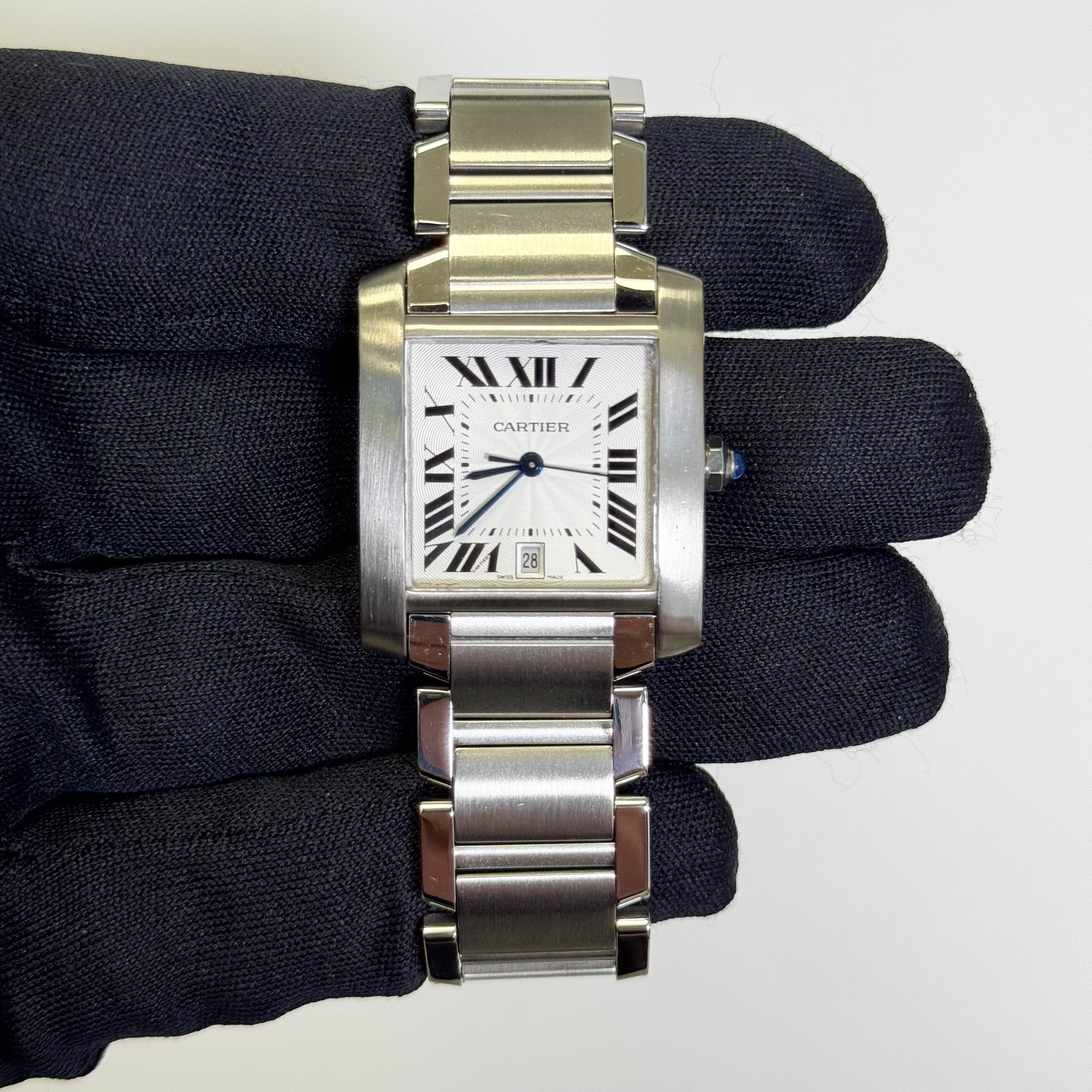 Cartier Tank 28mm White Dial Watch Ref# W51002Q3 - Happy Jewelers Fine Jewelry Lifetime Warranty
