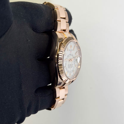 Rolex Sky Dweller 42mm White Dial Watch Ref# 326935