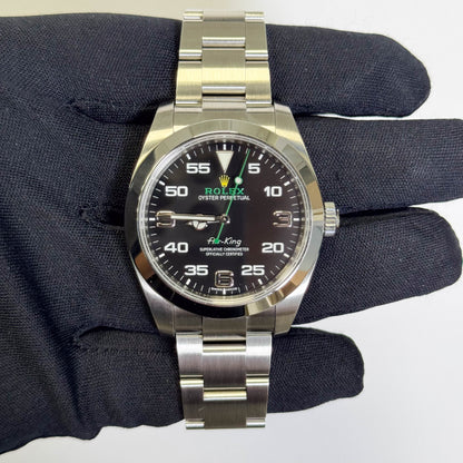 Rolex Air-King 40mm Black Dial Watch Ref# 116900 - Happy Jewelers Fine Jewelry Lifetime Warranty